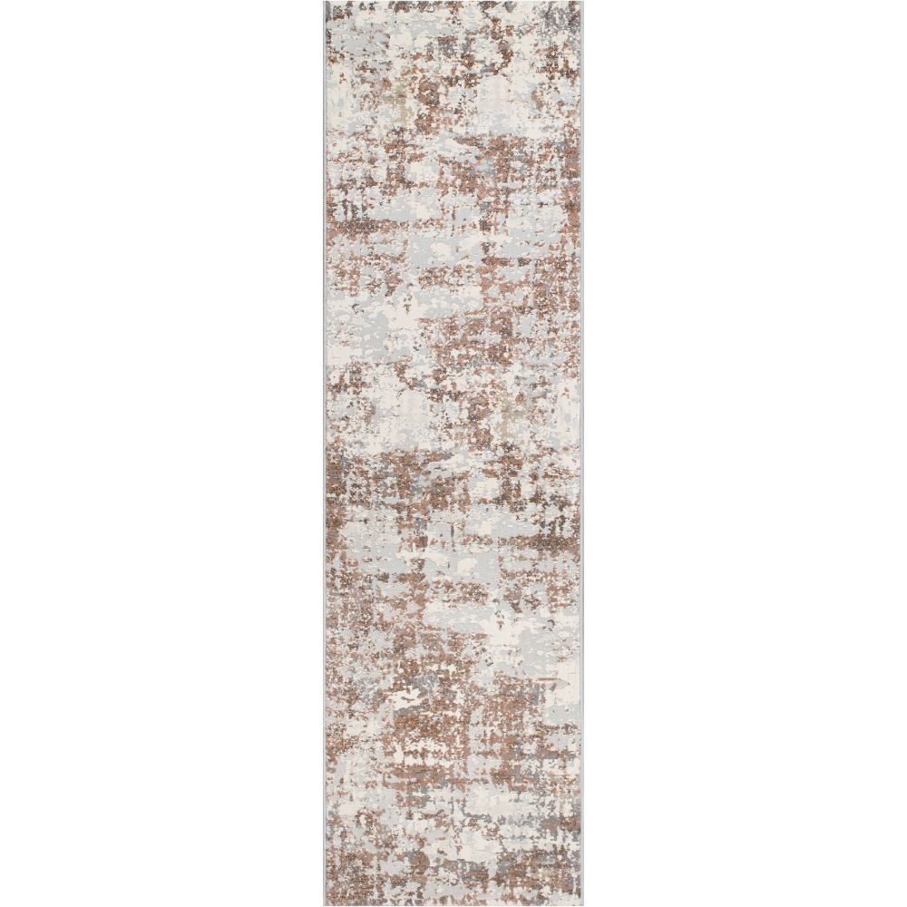 Dynamic Rugs 52016-1626 Couture 2.2 Ft. X 7.7 Ft. Finished Runner Rug in Ivory/Copper   